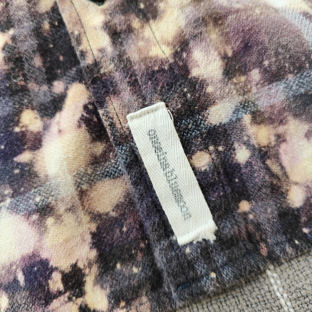 Grayers Clothiers Once in a Blue Moon Distressed Acid Bleached Flannel Shirt - Picture 6 of 9